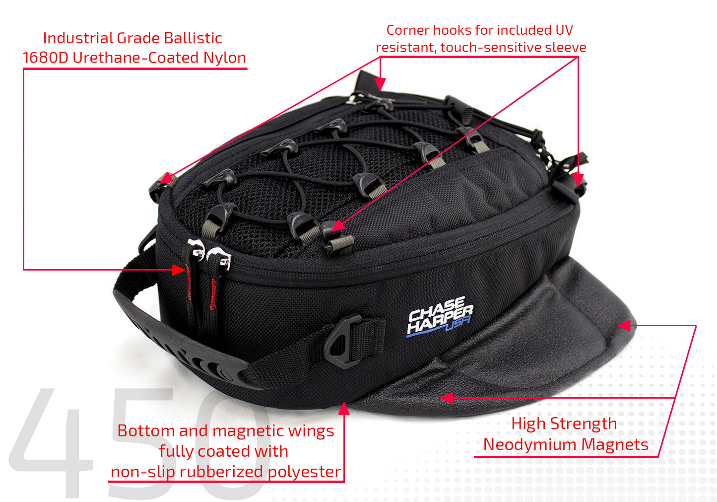 450 Black BC Tank Bag / 450 Magnetic BC