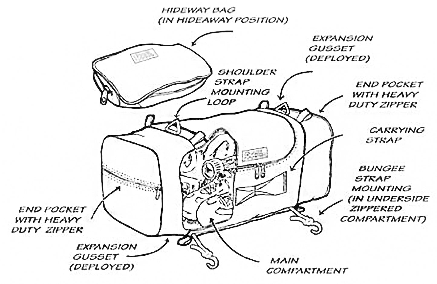 4250BCNW Deluxe Hideaway Tail Trunk