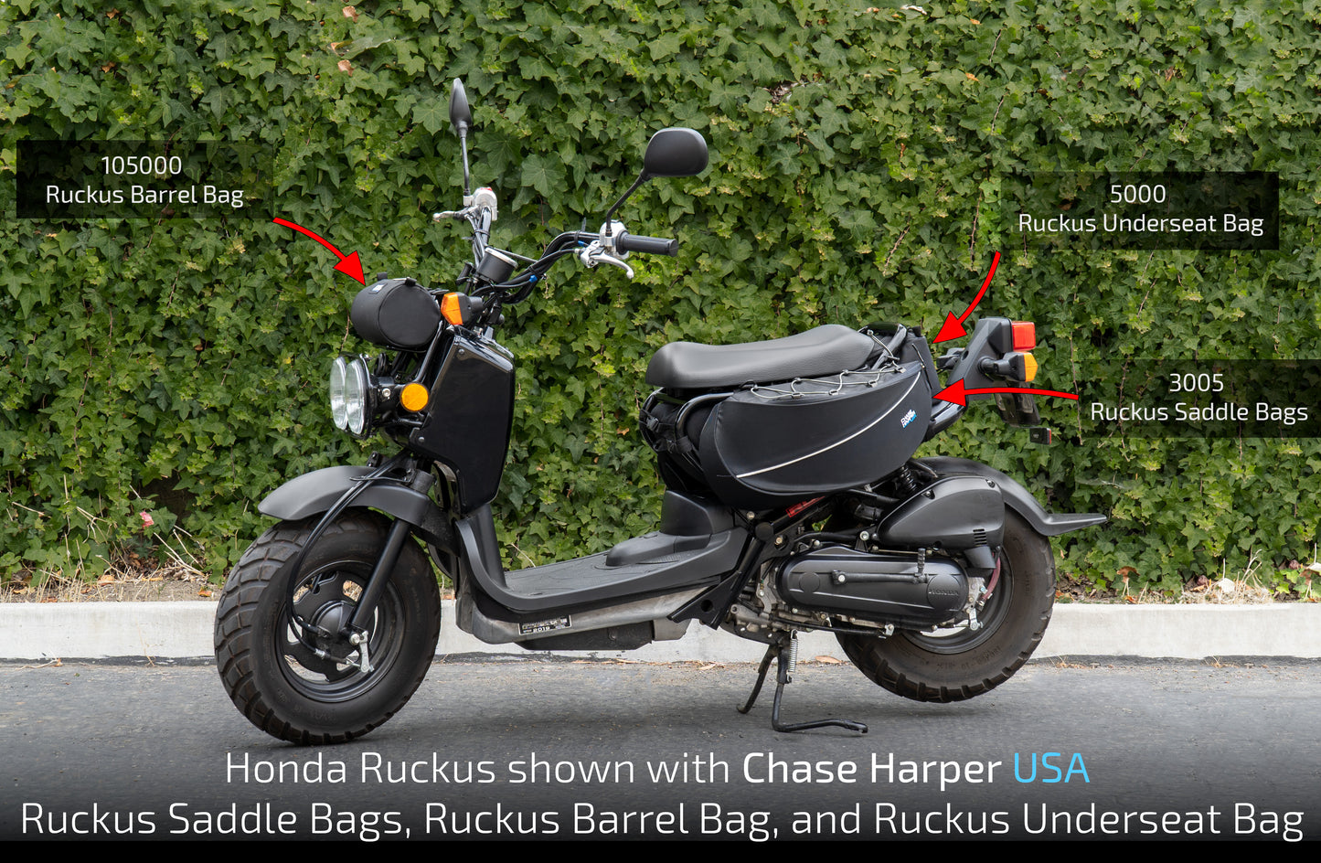 5000BC Honda Ruckus Under the Seat Bag