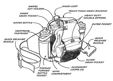 9344 Sport Tour H2O Fanny Pack