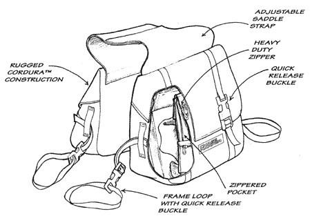 3700BCNW Cruiserbag Saddle Bags